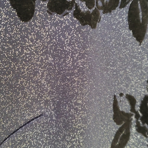 Mi Ami Glitter Navy Black Rose Cocktail Dress NWOT - Picture 13 of 15